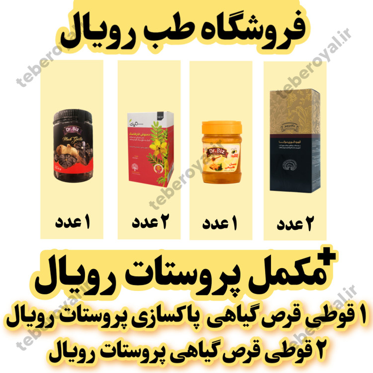 مکمل پروستات رویال (۴۰ روزه) کاملآ گیاهی و بدون عوارض