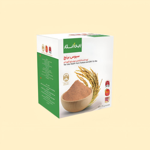 سبوس برنج قهوهای بین استار (۲۰ ساشه) حاوی فیبر، منابع ویتامین های گروه B و آنتی اکسیدان ها