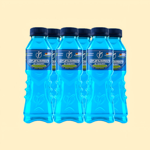 نوشیدنی ورزشی داینامین شل ۶ عددی با طعم بلوبری (ایزوتونیک) حاوی ۱۰ نوع ویتامین و ۸ ماده معدنی