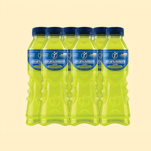 نوشیدنی ورزشی داینامین شل ۶ عددی با طعم لیمو (ایزوتونیک) حاوی ۱۰ نوع ویتامین و ۸ ماده معدنی